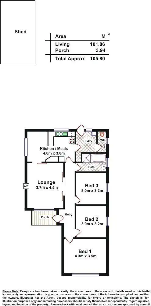 Floorplan of Homely house listing, 49A Stevenson Street, Nailsworth SA 5083