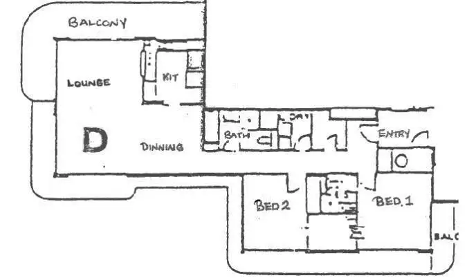 Floorplan of Homely apartment listing, 'SUNBIRD' 3540 Main Beach Parade, Main Beach QLD 4217