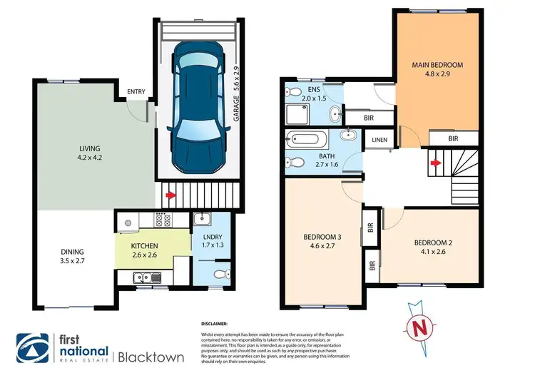 Floorplan of Homely townhouse listing, 69/17 Huntley Drive, Blacktown NSW 2148