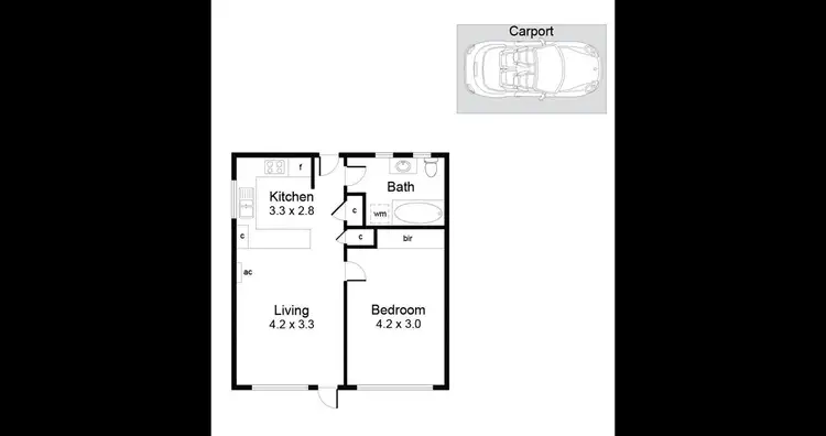 Floorplan of Homely apartment listing, 1/14 Henry Street, Plympton SA 5038