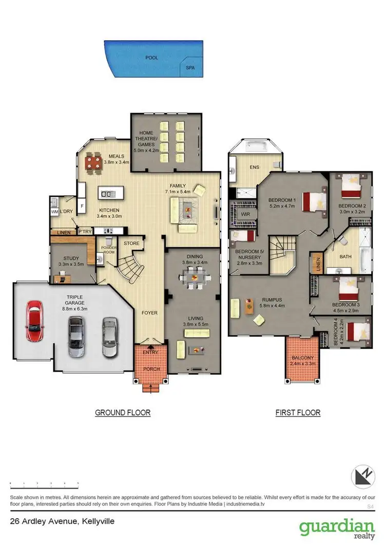 Floorplan of Homely house listing, 26 Ardley Avenue, Kellyville NSW 2155