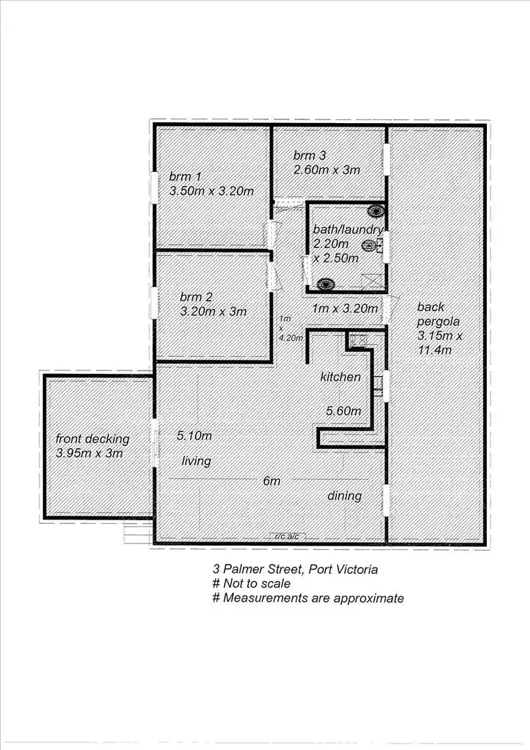 Floorplan of Homely house listing, 3 Palmer Street, Port Victoria SA 5573
