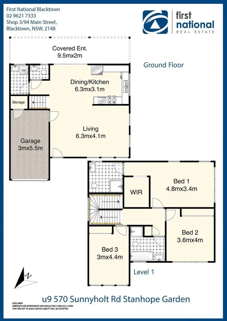 Floorplan of Homely townhouse listing, 9/570 Sunnyholt Road, Stanhope Gardens NSW 2768