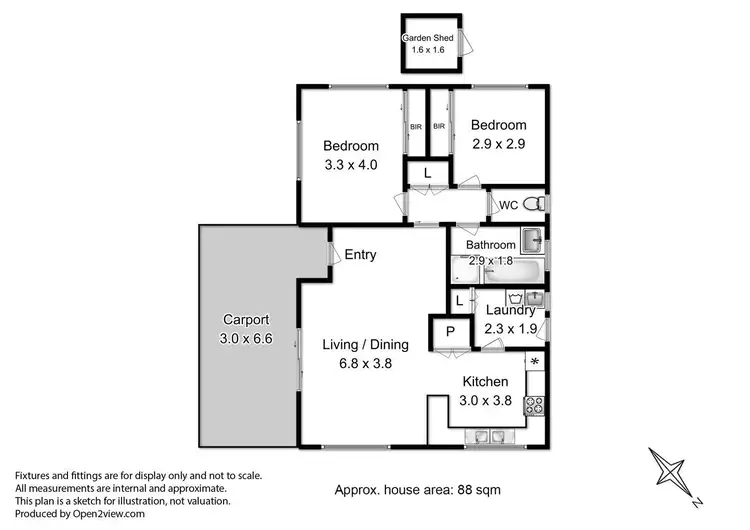 Floorplan of Homely unit listing, 3/100 Main Street, Huonville TAS 7109