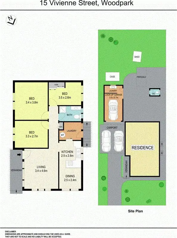 Floorplan of Homely house listing, 15 Vivienne Street, Woodpark NSW 2164