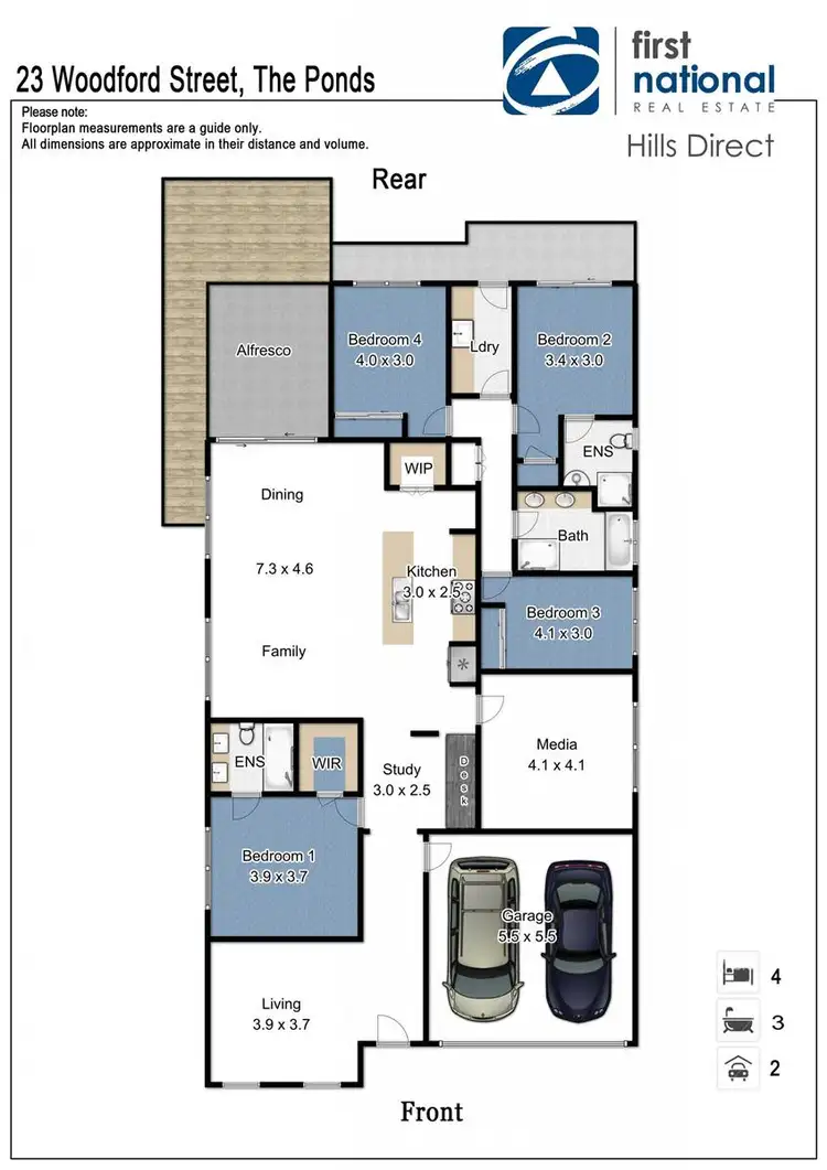 Floorplan of Homely house listing, 23 Woodford Street, The Ponds NSW 2769