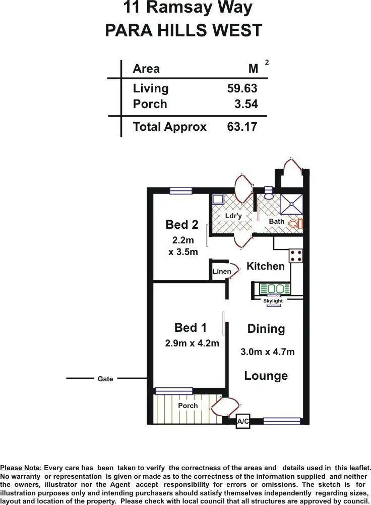 Floorplan of Homely house listing, 11 Ramsay Way, Para Hills West SA 5096