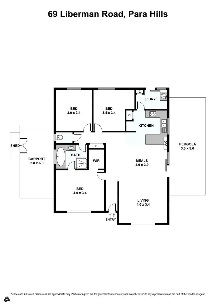 Floorplan of Homely house listing, 69 Liberman Road, Para Hills SA 5096