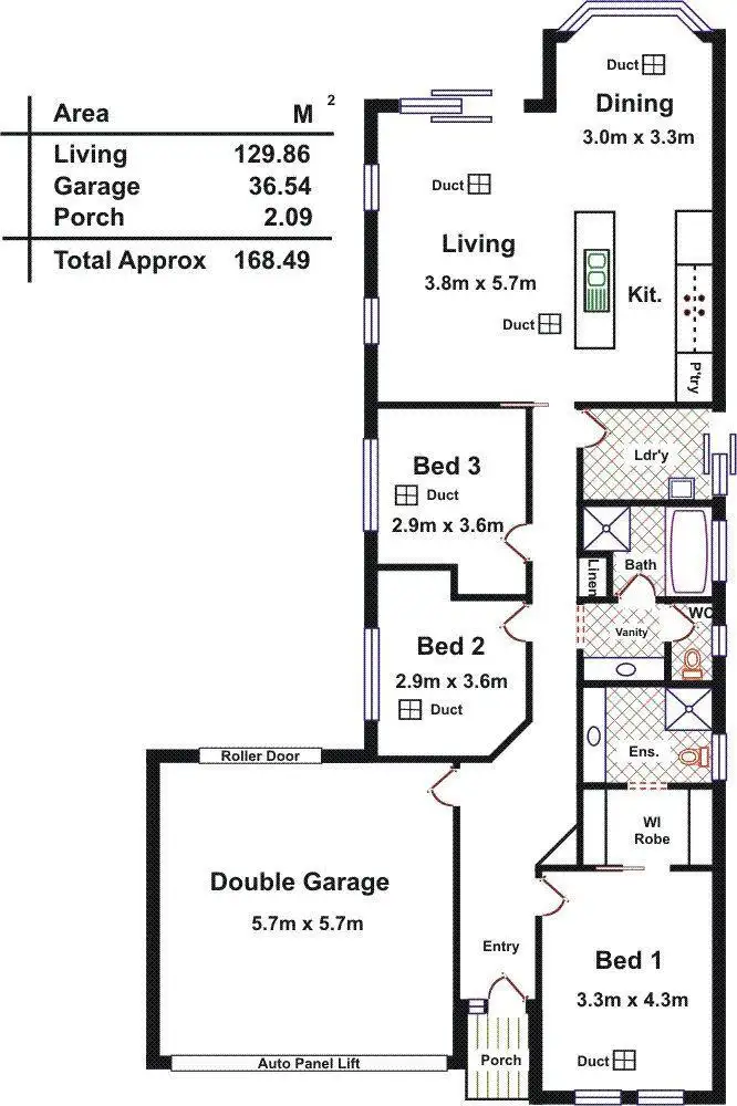 Floorplan of Homely house listing, 22 Serpentine Circuit, Andrews Farm SA 5114