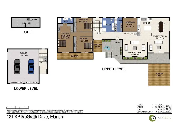 Floorplan of Homely house listing, 121 K P McGrath Drive, Elanora QLD 4221