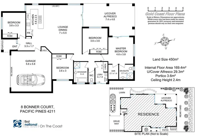 Floorplan of Homely house listing, 8 Bonner Court, Pacific Pines QLD 4211