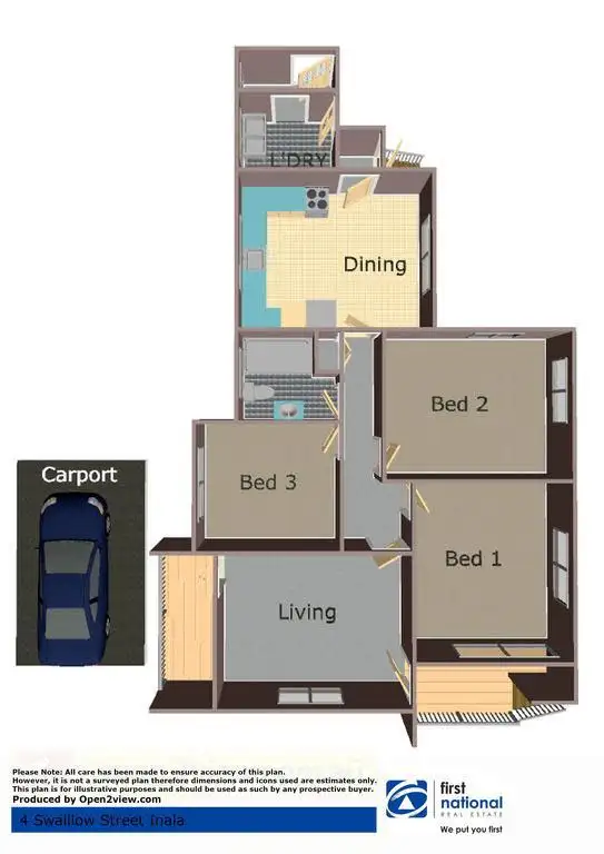 Floorplan of Homely house listing, 4 Swallow Street, Inala QLD 4077