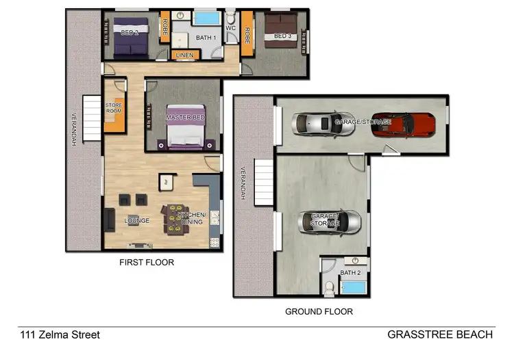 Floorplan of Homely house listing, 111 Zelma Street, Grasstree Beach QLD 4740