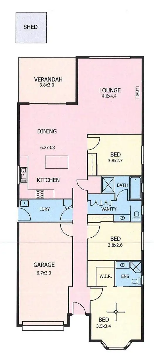 Floorplan of Homely house listing, 10B Florence Street, Murray Bridge SA 5253