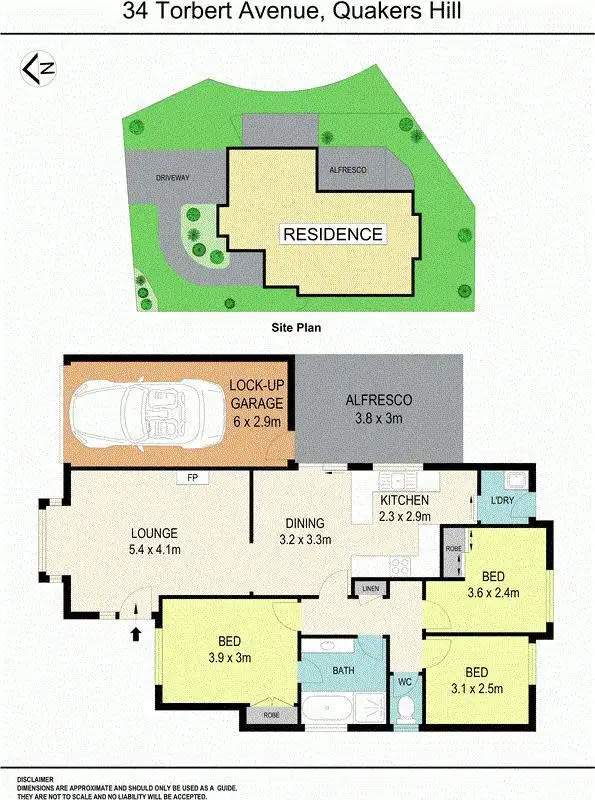 Floorplan of Homely house listing, 34 Torbert Avenue, Quakers Hill NSW 2763