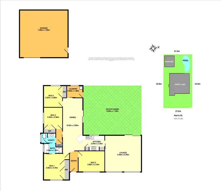 Floorplan of Homely house listing, 41 Harris Street, Cameron Park NSW 2285
