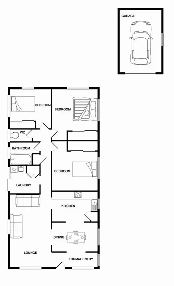 Floorplan of Homely house listing, 1 Damian Court, Slacks Creek QLD 4127
