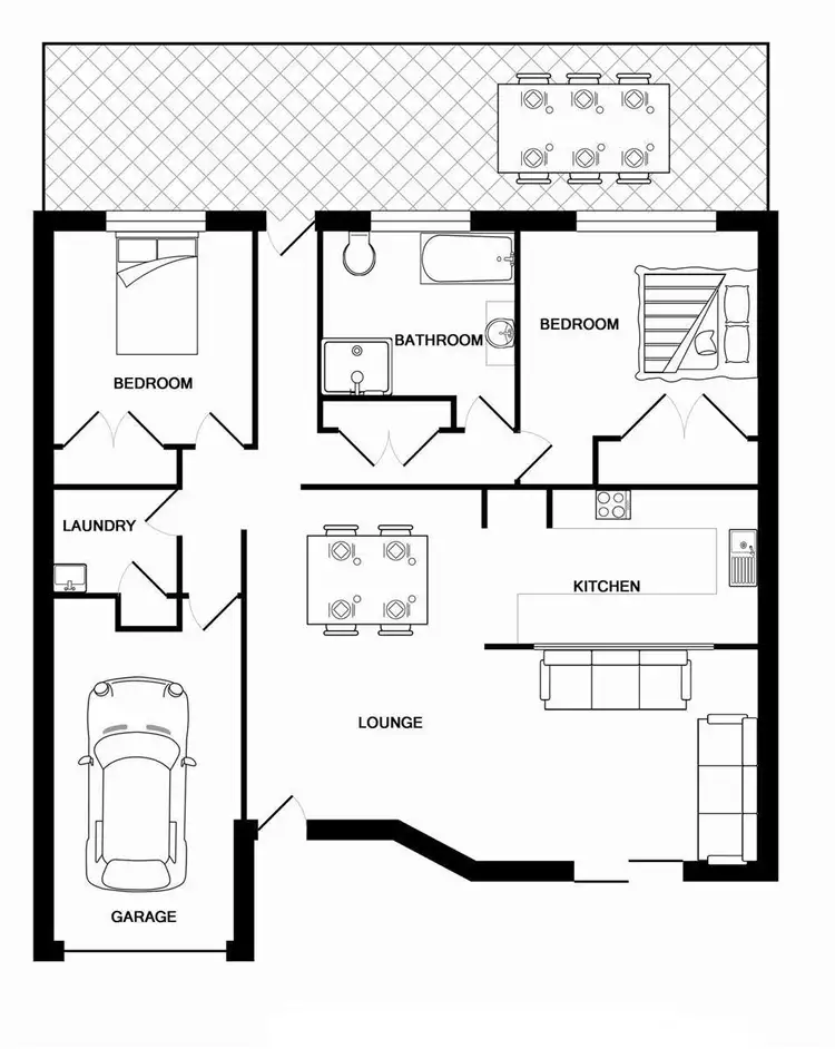 Floorplan of Homely unit listing, 4/35 Dennis Road, Springwood QLD 4127