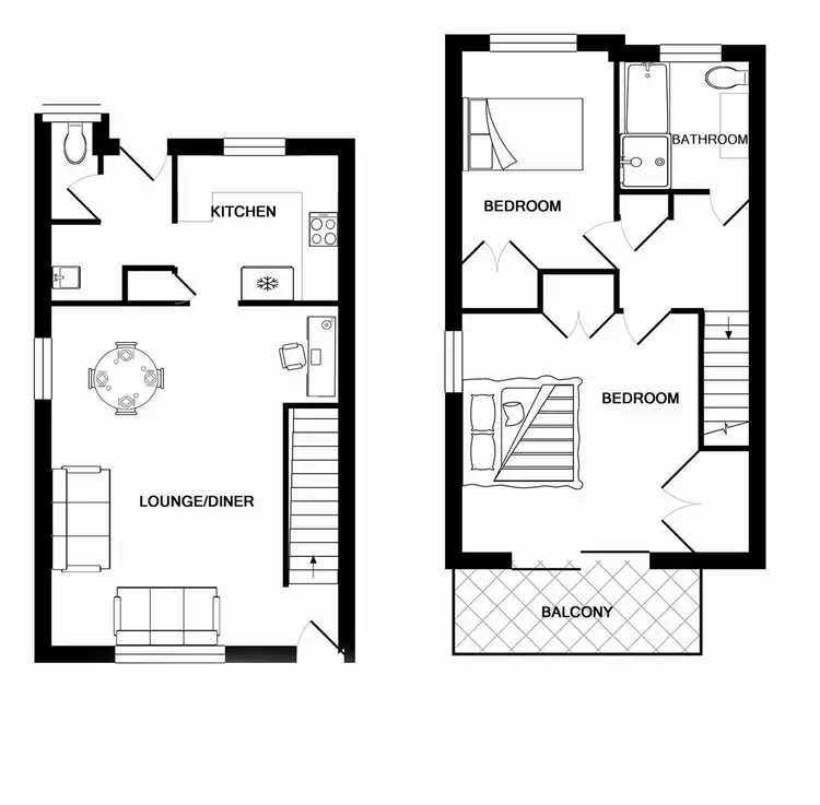 Floorplan of Homely townhouse listing, 4/67 Park Road, Slacks Creek QLD 4127
