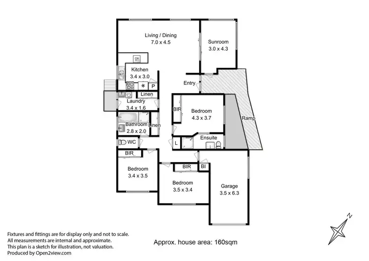 Floorplan of Homely house listing, 4 Pear Tree Close, Huonville TAS 7109
