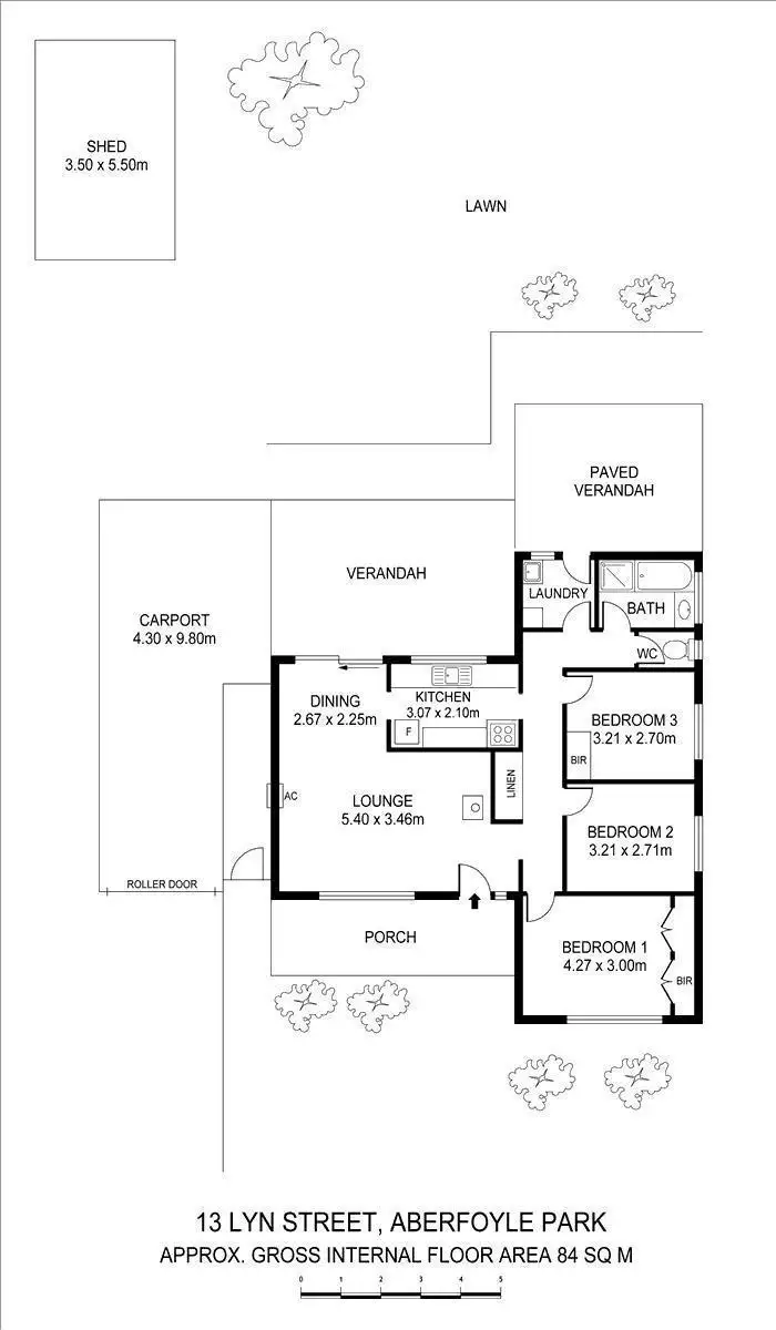Floorplan of Homely house listing, 13 Lyn Street, Aberfoyle Park SA 5159
