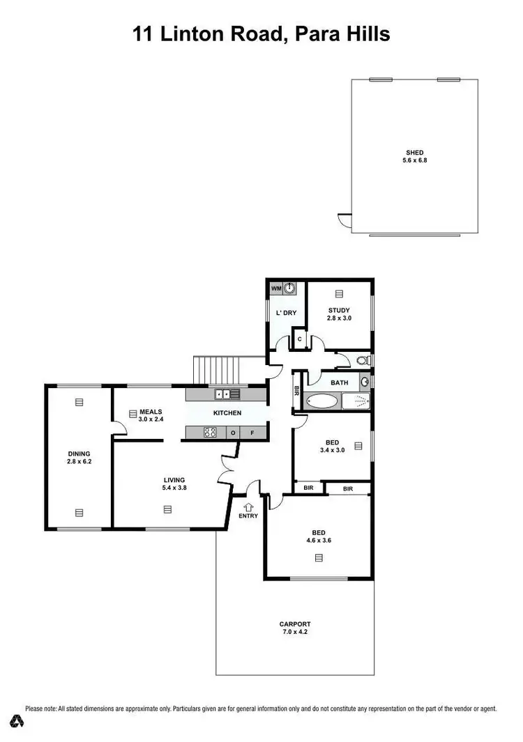 Floorplan of Homely house listing, 11 Linton Road, Para Hills SA 5096