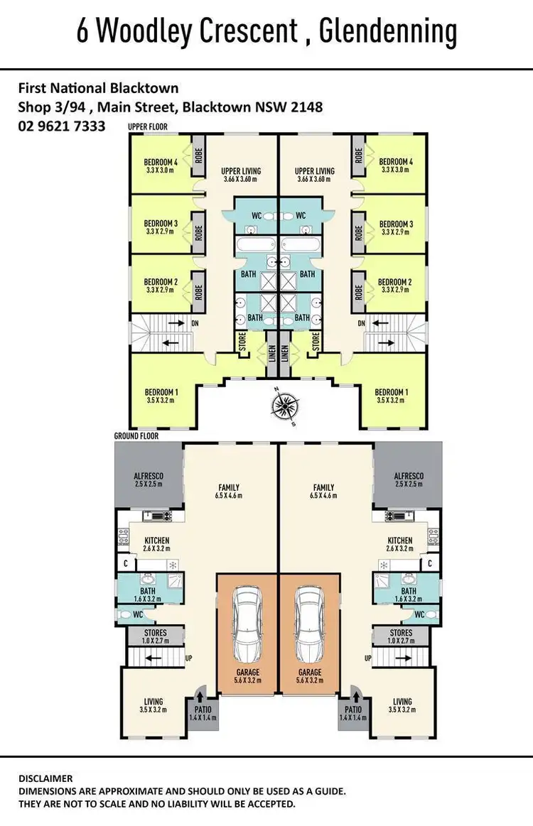 Floorplan of Homely semi-detached listing, 6 Woodley Crescent, Glendenning NSW 2761