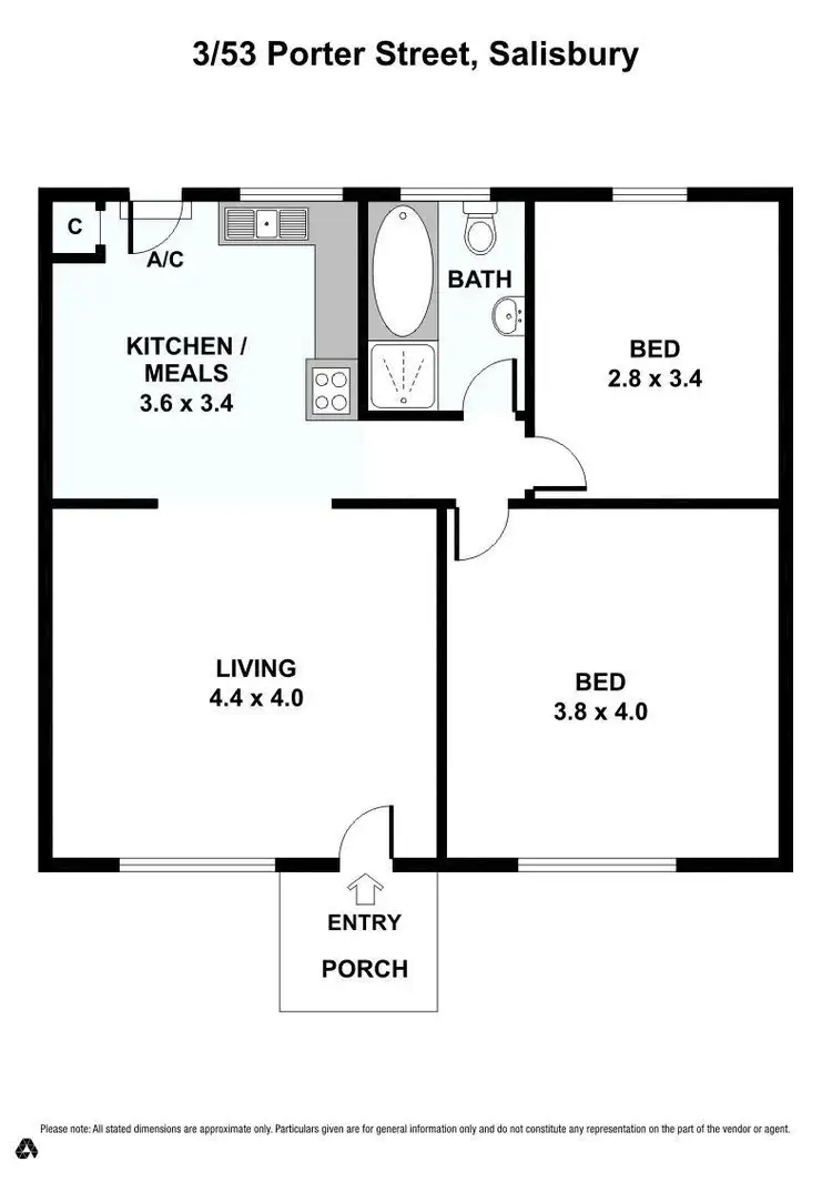 Floorplan of Homely unit listing, 3/53 Porter Street, Salisbury SA 5108