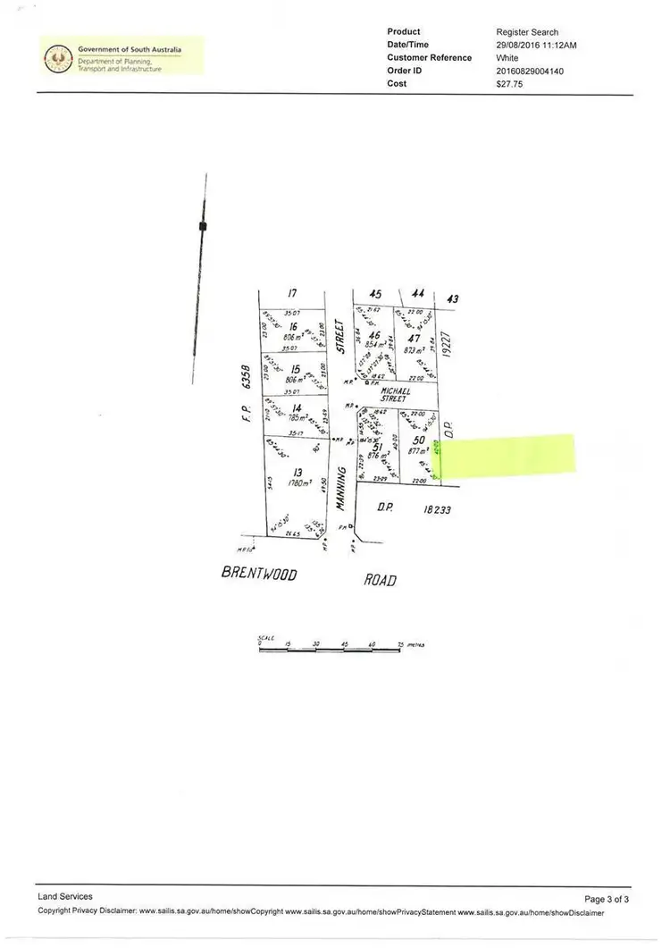 Floorplan of Homely land listing, 4 Michael Street, Stansbury SA 5582