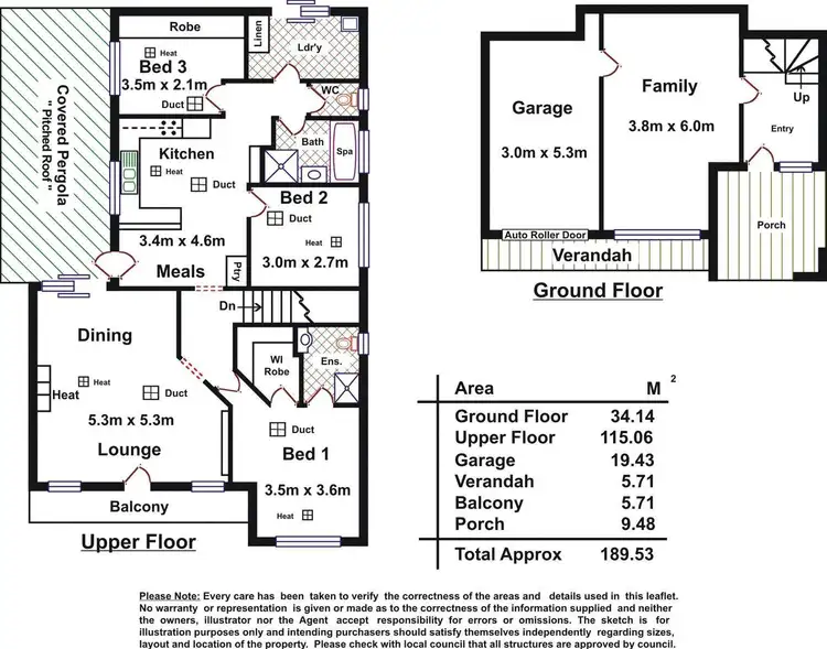 Floorplan of Homely house listing, 1/1 Quality Court, Wynn Vale SA 5127