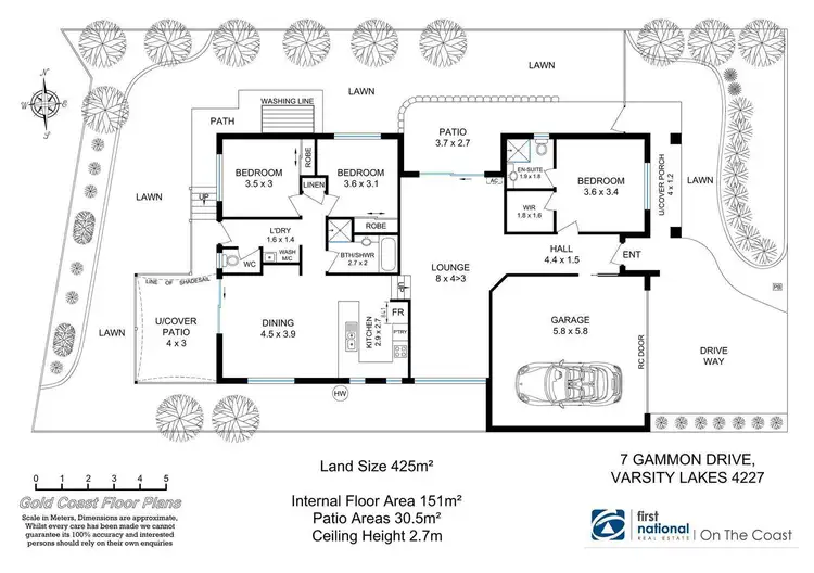 Floorplan of Homely house listing, 7 Gammon Drive, Varsity Lakes QLD 4227