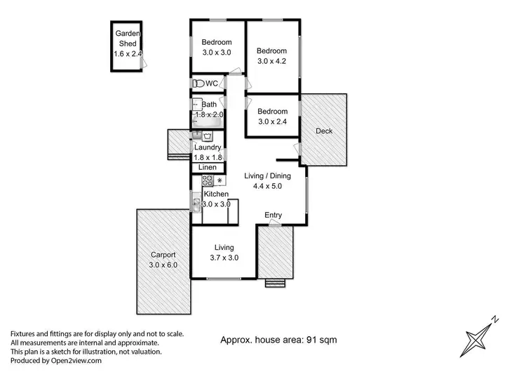 Floorplan of Homely house listing, 20 Acacia Street, Huonville TAS 7109