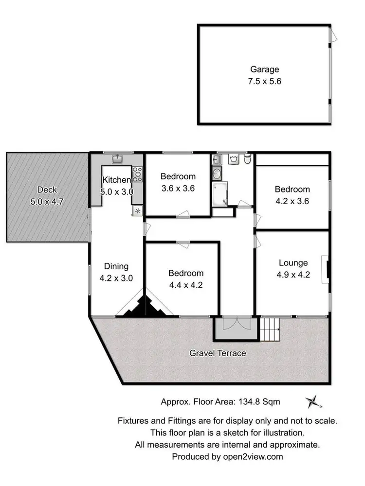 Floorplan of Homely house listing, 5 Deans Road, Glen Huon TAS 7109
