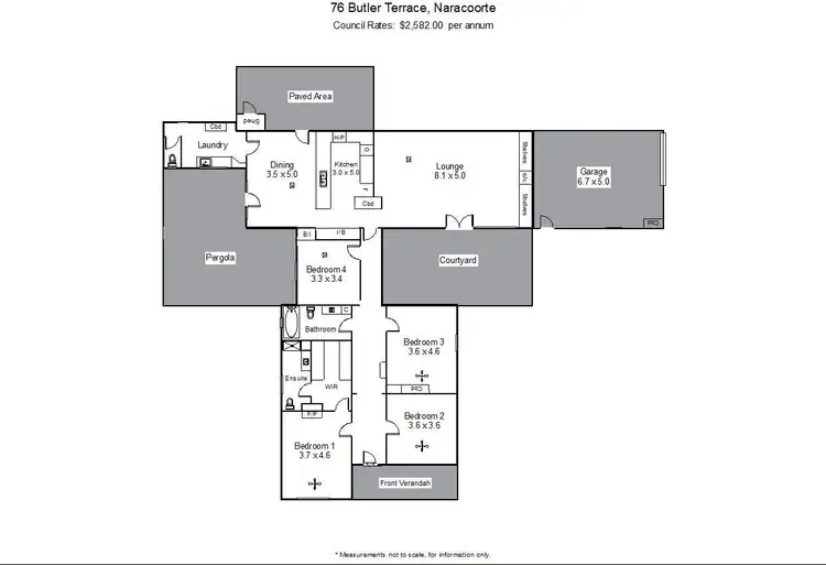Floorplan of Homely house listing, 76 Butler Terrace, Naracoorte SA 5271