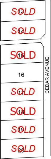 Floorplan of Homely land listing, 16 Cedar Avenue, Naracoorte SA 5271