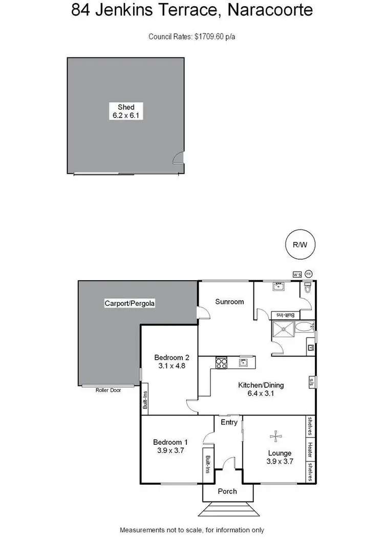 Floorplan of Homely house listing, 84 Jenkins Terrace, Naracoorte SA 5271