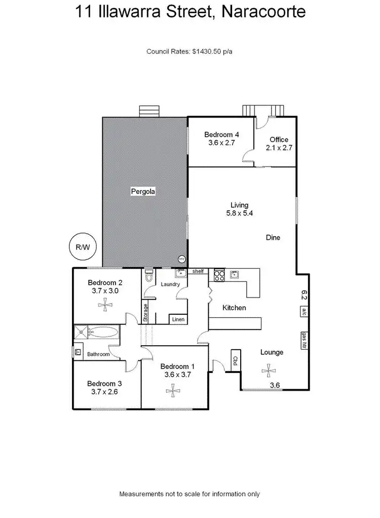 Floorplan of Homely house listing, 11 Illawarra Street, Naracoorte SA 5271