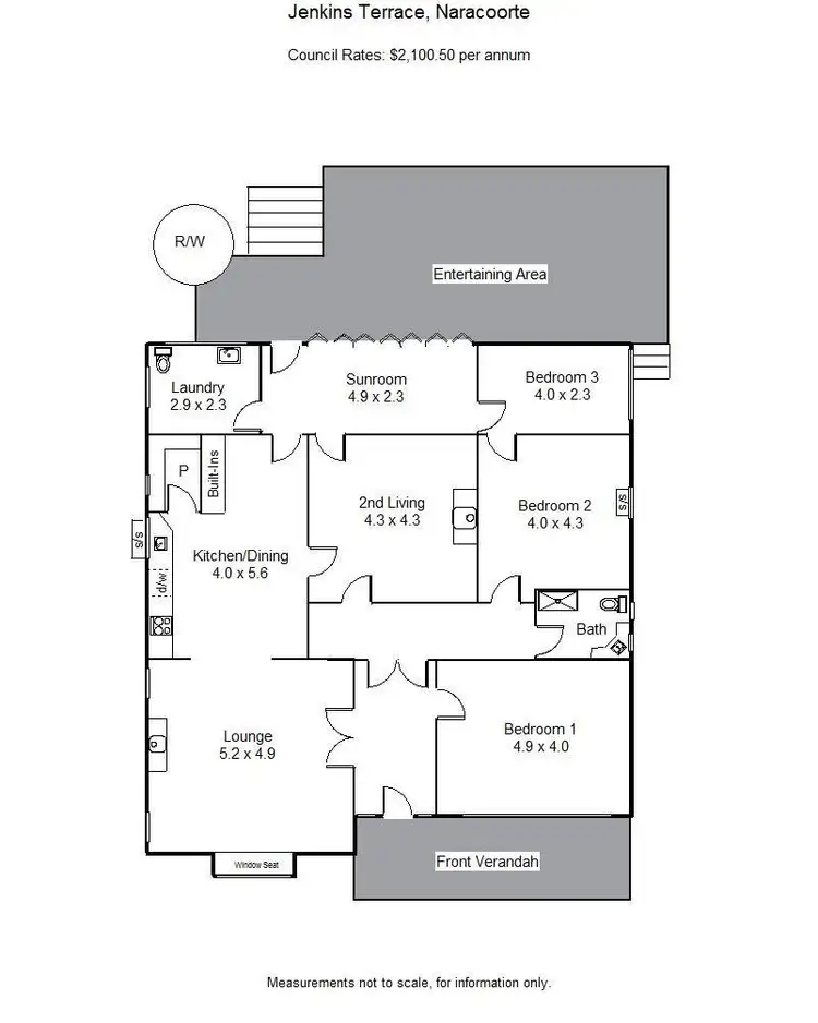 Floorplan of Homely house listing, 54 Jenkins Terrace, Naracoorte SA 5271