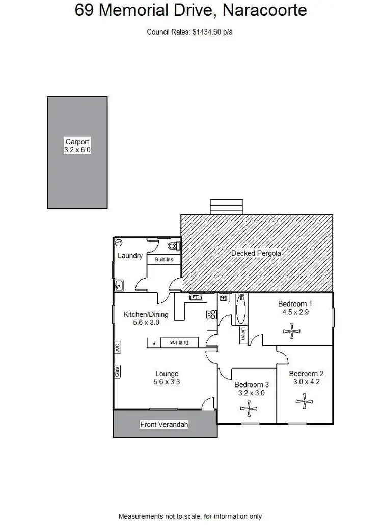 Floorplan of Homely house listing, 69 Memorial Drive, Naracoorte SA 5271