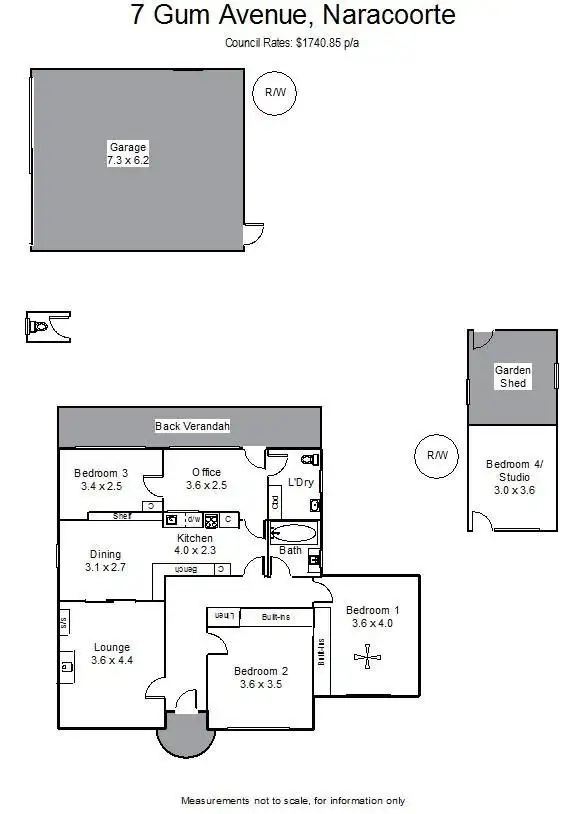 Floorplan of Homely house listing, 7 Gum Avenue, Naracoorte SA 5271