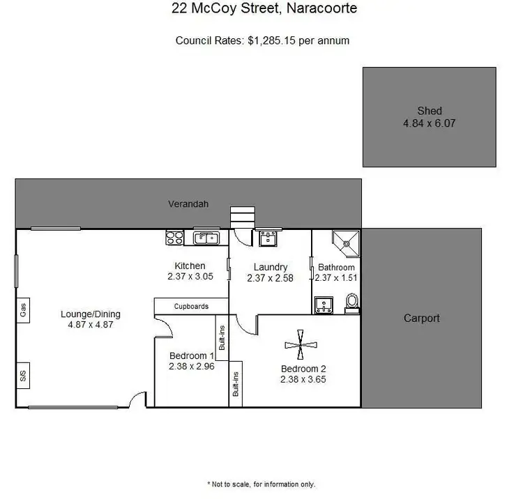 Floorplan of Homely house listing, 22 McCoy Street, Naracoorte SA 5271