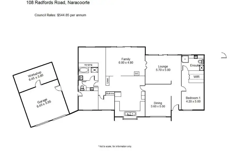 Floorplan of Homely rural property listing, 10536 Riddoch Highway, Naracoorte SA 5271