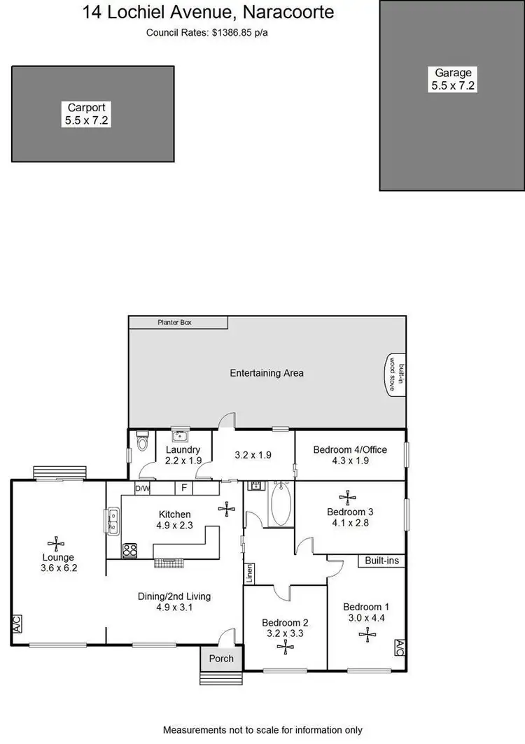 Floorplan of Homely house listing, 14 Lochiel Avenue, Naracoorte SA 5271