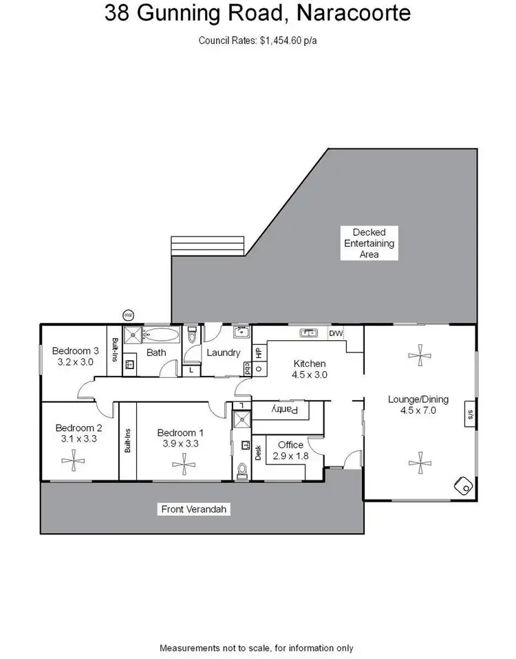 Floorplan of Homely house listing, 38 Gunning Road, Naracoorte SA 5271
