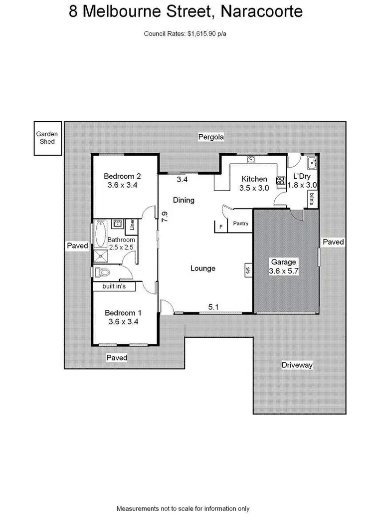Floorplan of Homely house listing, 8 Melbourne Street, Naracoorte SA 5271