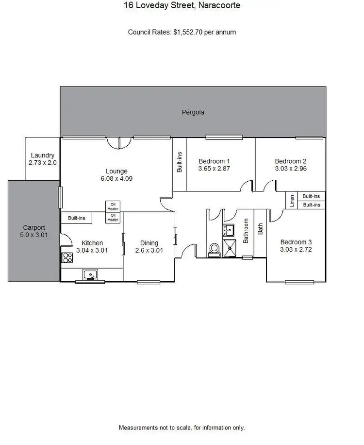 Floorplan of Homely house listing, 16 Loveday Street, Naracoorte SA 5271