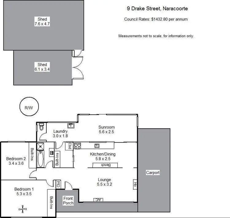 Floorplan of Homely house listing, 9 Drake Street, Naracoorte SA 5271