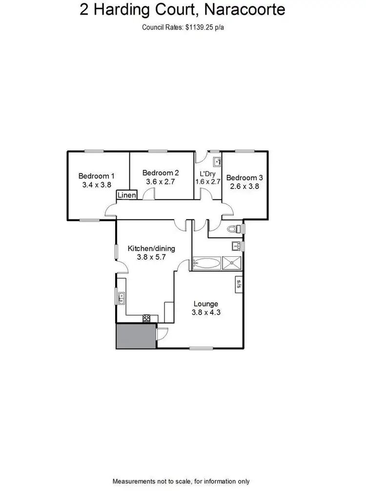 Floorplan of Homely house listing, 2 Harding Court, Naracoorte SA 5271