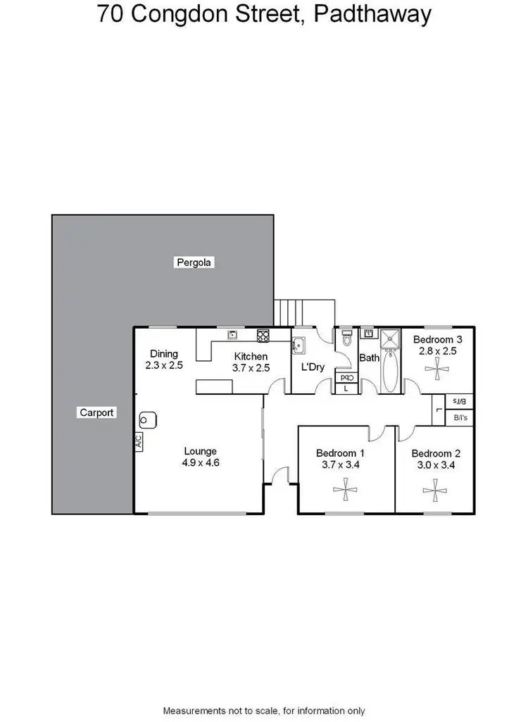 Floorplan of Homely house listing, 70 Congdon Street, Padthaway SA 5271