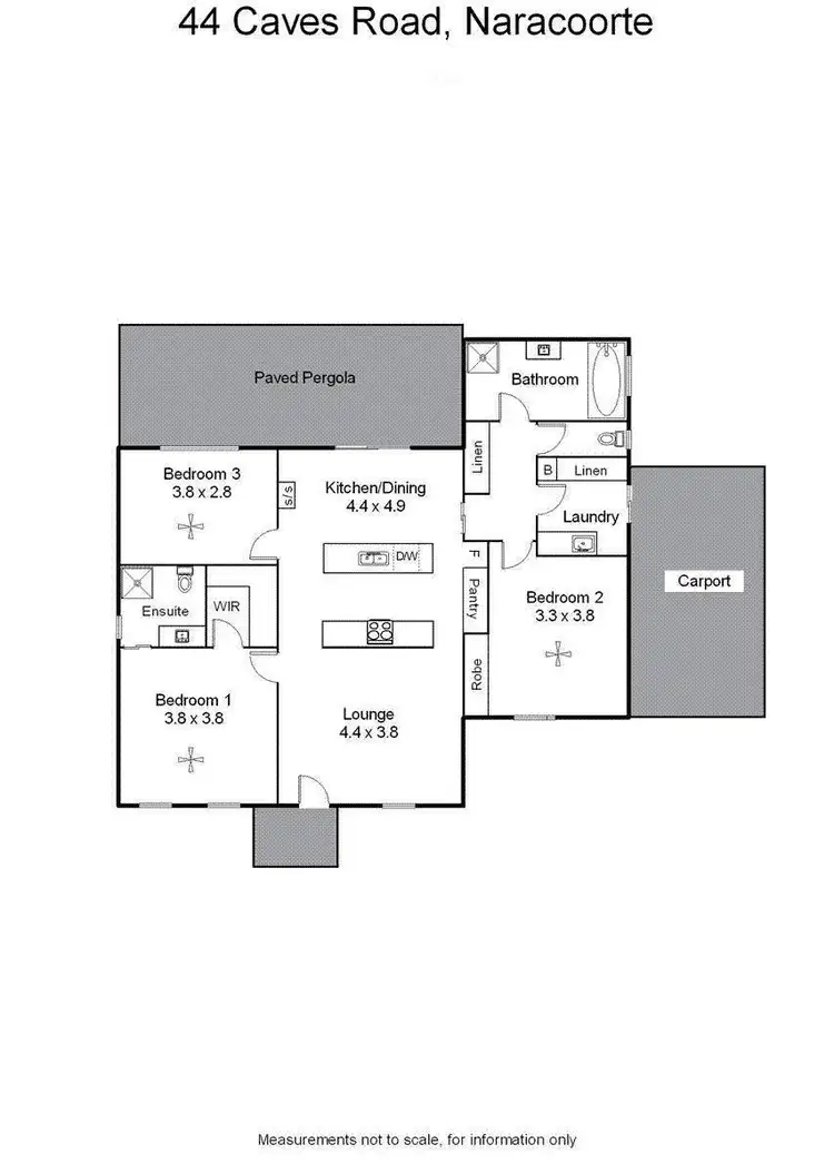 Floorplan of Homely house listing, 44 Caves Road, Naracoorte SA 5271